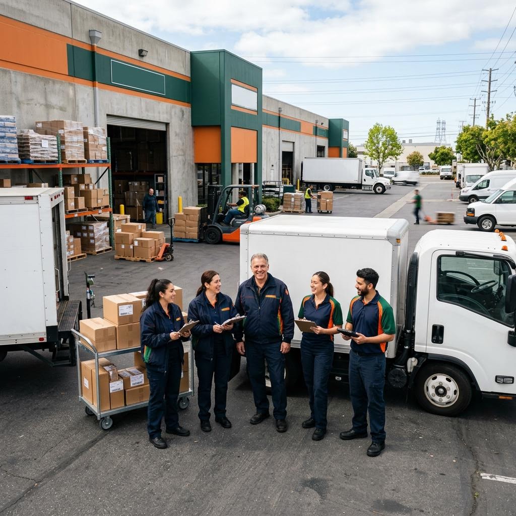 Busy commercial center and local businesses at Dixon Landing, Milpitas, CA